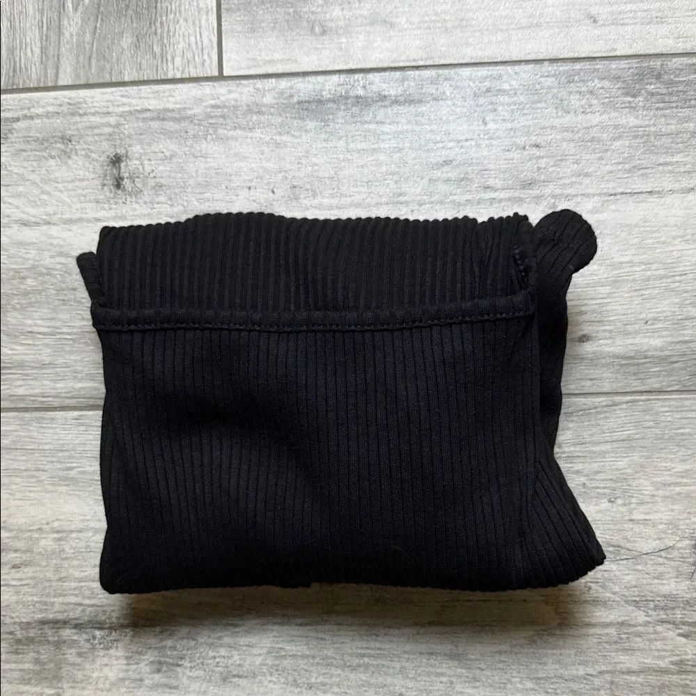 ASOS Black Ribbed Long Sleeve Top